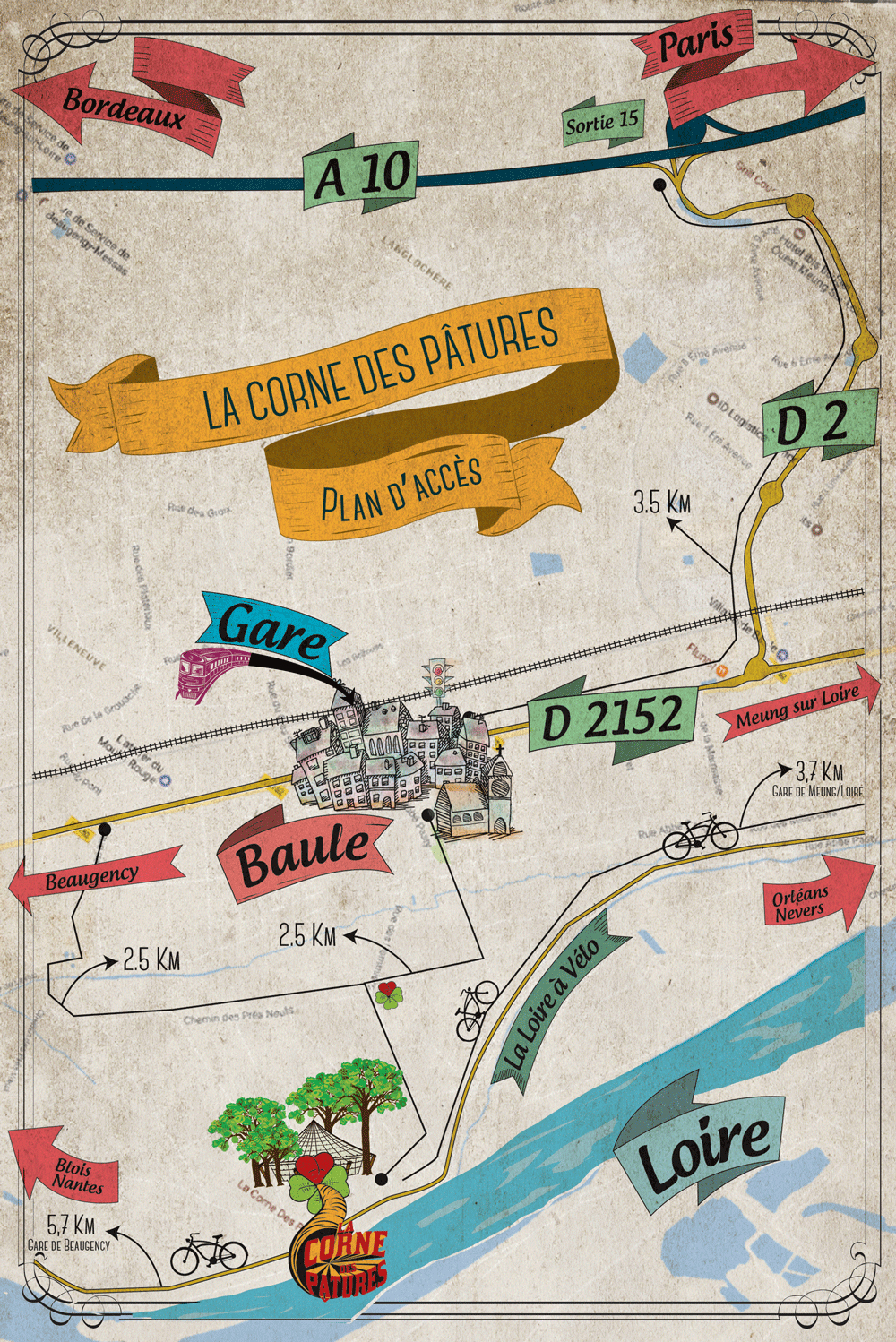 Carte Corne des pâtures